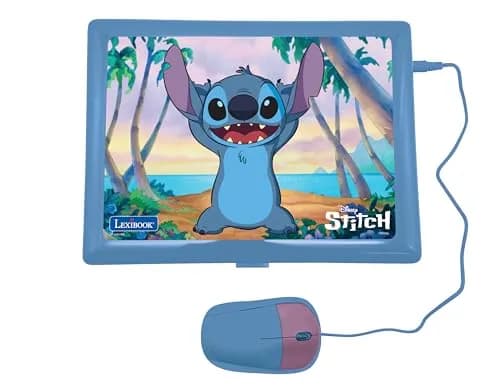 LEXiBOOK Disney Stitch Educational Laptop for Kids 124 Activities | Bilingual Learning & Fun (70-120 chars) thumbnail 2