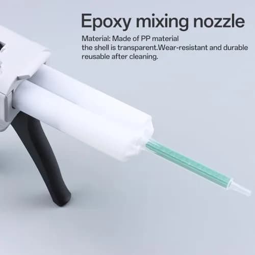 ATOYSKPX 50pcs Epoxy Mixing Nozzle Heads for 50ml AB Guns | Static Mixer Resin Tips (1:1/2:1 Ratio) thumbnail 4