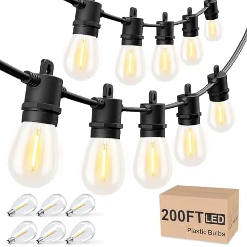 Svater 200 FT Outdoor String Lights Waterproof Patio Lights thumbnail 1