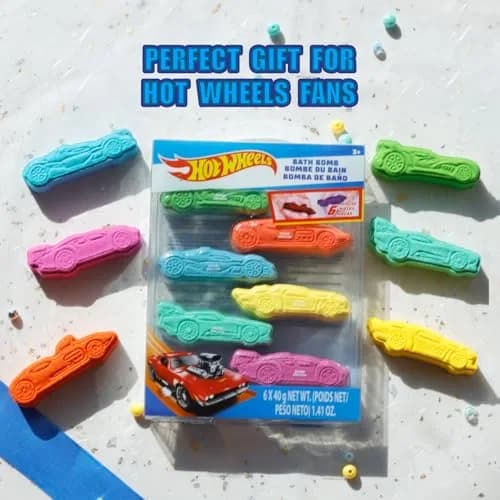 Townley Girl Hot Wheels Bath Bomb Set, 6-Piece Bubble Gum Scented, Ages 3+ | Colorful Fizzies for Kids thumbnail 5