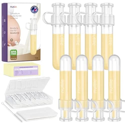 Nuliie Colostrum Collector Kit 7ml (0.24 Fl Oz) | 8-Piece Set for Newborn Feeding thumbnail 1