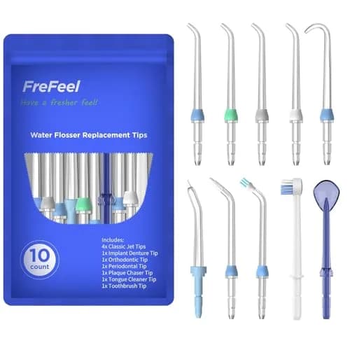 FreFeel Replacement Heads for Waterpik Water Flosser | Compatible with Most Waterpik Models thumbnail 1