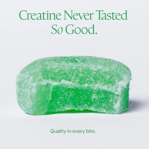 Create Creatine Monohydrate Gummies for Men & Women, Boost Focus, Strength, and Endurance, Anti-Melting Formula, Vegan, Gluten-Free, Non-GMO, 1.5g of Creatine per Gummy (Sour Green Apple) | 90 Count thumbnail 3