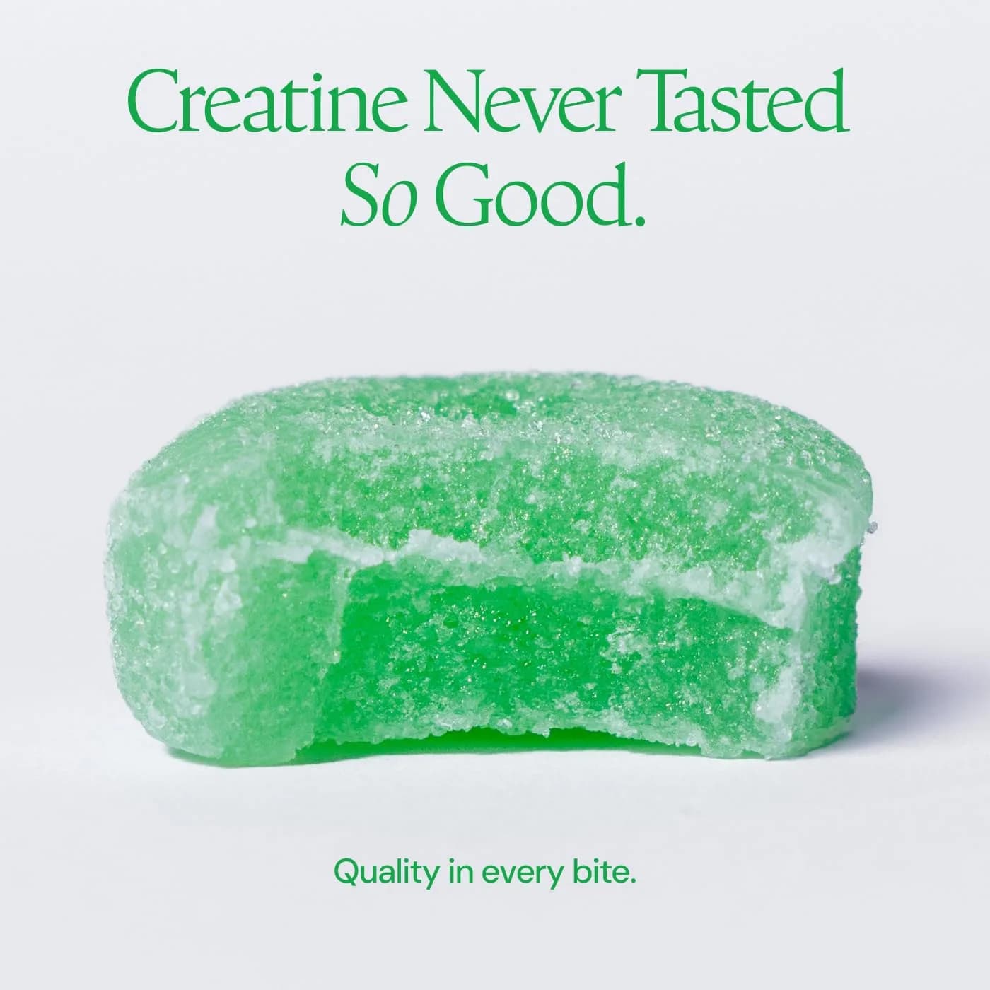 Create Creatine Monohydrate Gummies for Men & Women, Boost Focus, Strength, and Endurance, Anti-Melting Formula, Vegan, Gluten-Free, Non-GMO, 1.5g of Creatine per Gummy (Sour Green Apple) | 90 Count - view 3