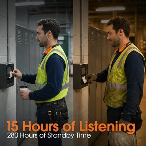 MANHATTAN Bluetooth Neckband Earbuds 15-Hour Battery IPX4 Mic | Wireless, Noise-Isolating, USB-C Recharge thumbnail 2