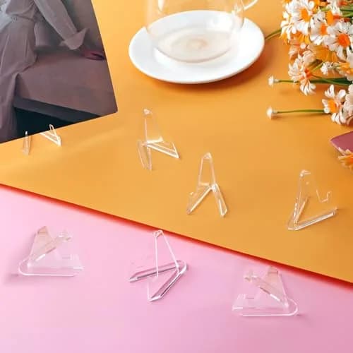 NIUBIER Card Display Stand, Acrylic Mini Easel 1.4 in | Clear Display for Art & Collectibles thumbnail 6