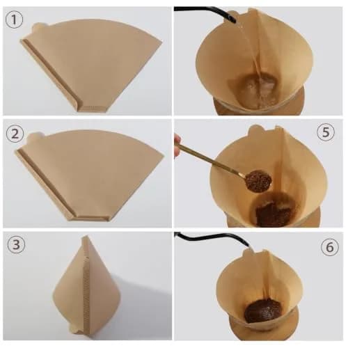 Prudiut 200 Count #4 Cone Coffee Filters | Compatible with Ninja & Pour Over (U4/200Pcs) thumbnail 5