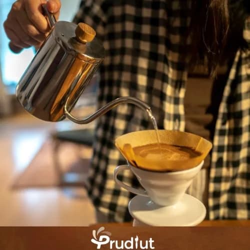 Prudiut 200 Count #4 Cone Coffee Filters | Compatible with Ninja & Pour Over (U4/200Pcs) thumbnail 4