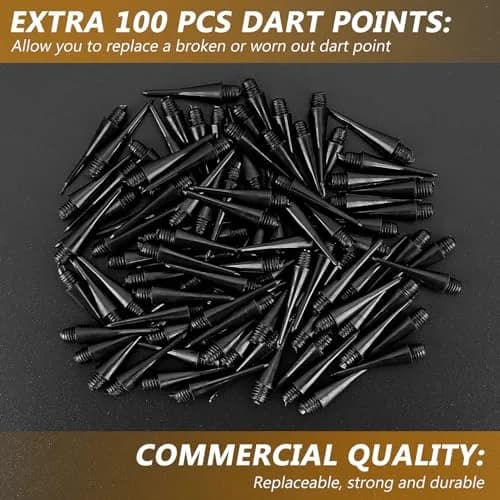 Accmor Bar Sporting Good 12 Pack Soft Tip Darts Set with 100 Extra Tips | Professional Plastic Darts for Electronic Boards thumbnail 6