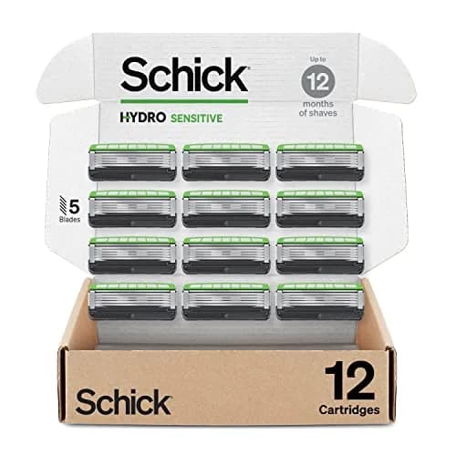 Schick Hydro Sensitive 12 Count Razor Refills & Cremo Cooling Shave Cream | Sensitive Skin Care (70-120 chars) thumbnail 2