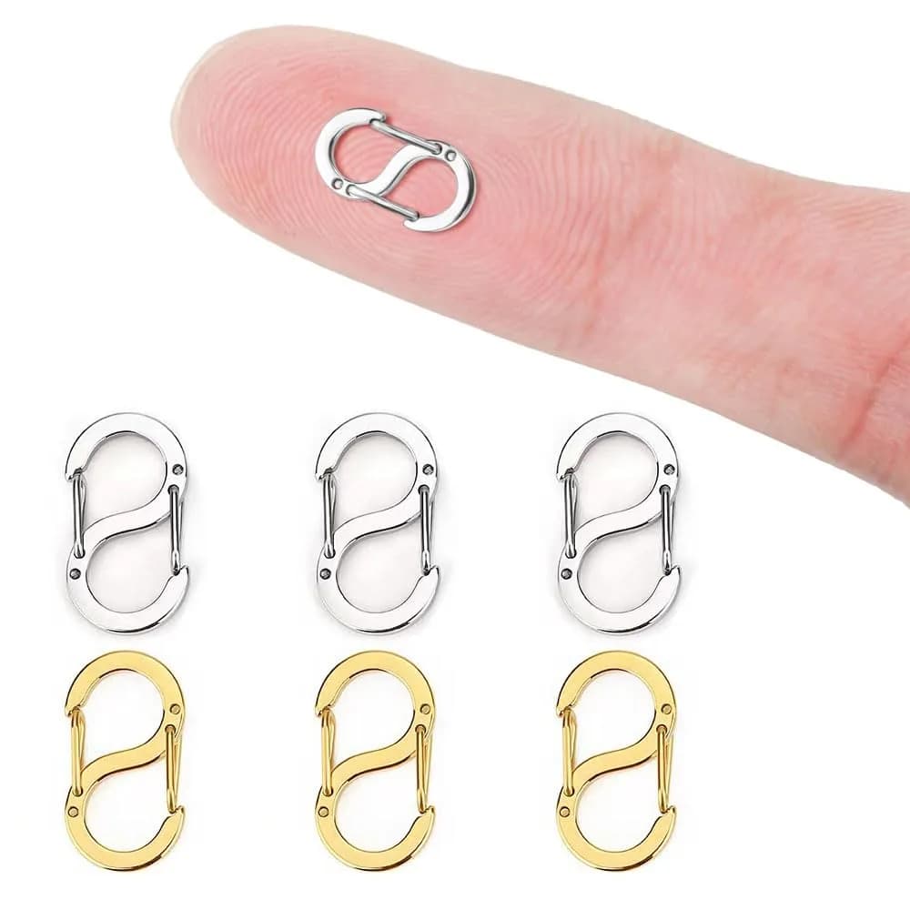 Booge Double Opening Lobster Clasp 6 mm x 12 mm Stainless Steel | Secure Jewelry Making Findings