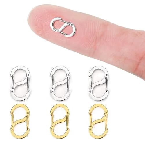 Booge Double Opening Lobster Clasp 6 mm x 12 mm Stainless Steel | Secure Jewelry Making Findings thumbnail 1