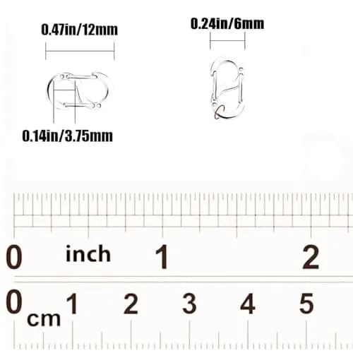 Booge Double Opening Lobster Clasp 6 mm x 12 mm Stainless Steel | Secure Jewelry Making Findings thumbnail 2