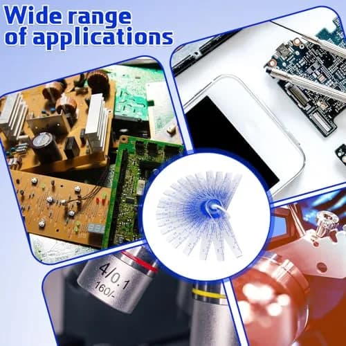 Trandraft Plastic Feeler Gauge Set 0.05mm-3mm Metric | 21 Leaf Precision Measuring Tool thumbnail 6