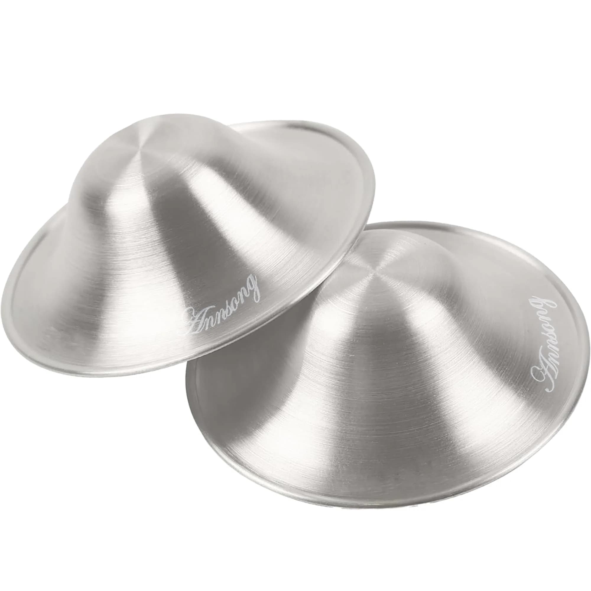 ANNSONG Silver Nursing Cups Regular Size | Pure 925 Sterling Silver for Breastfeeding Relief - main product image