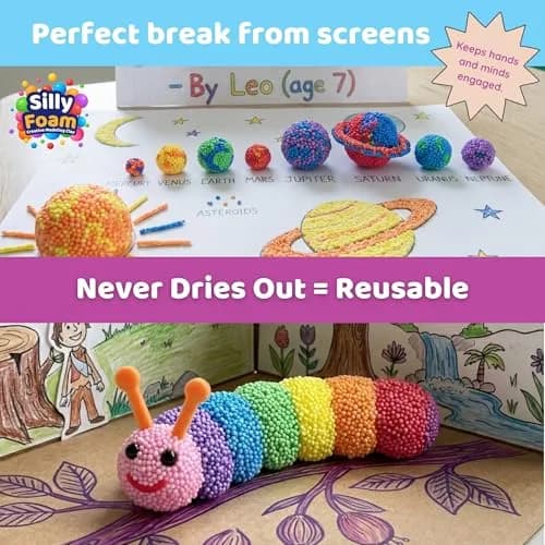 LYRK Collections Silly Foam Modeling Foam Beads 2-Pack (4.2 oz / 120g) | Non-Toxic STEM Toy for Kids Ages 3+ thumbnail 5