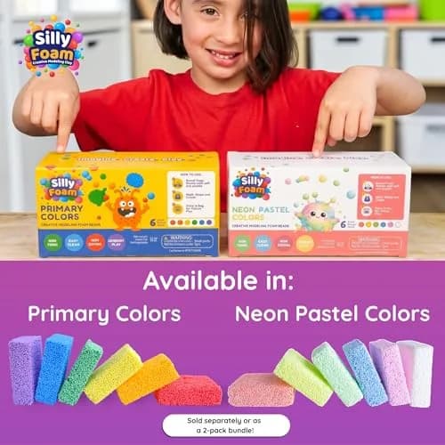 LYRK Collections Silly Foam Modeling Foam Beads 2-Pack (4.2 oz / 120g) | Non-Toxic STEM Toy for Kids Ages 3+ thumbnail 8
