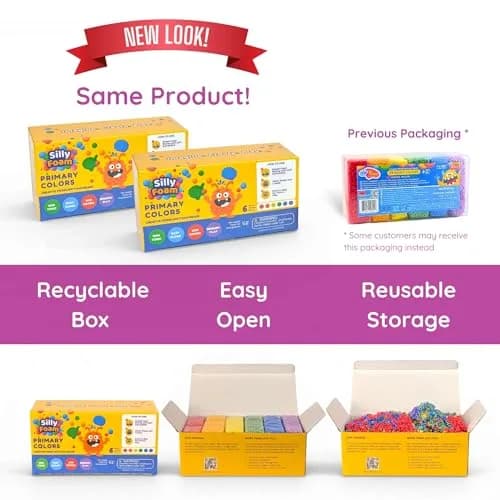 LYRK Collections Silly Foam Modeling Foam Beads 2-Pack (4.2 oz / 120g) | Non-Toxic STEM Toy for Kids Ages 3+ thumbnail 2