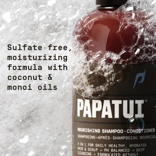 PAPATUI by Dwayne Johnson 2-in-1 Shampoo & Conditioner 18 fl oz | Sulfate-Free Coconut & Monoi Oil thumbnail 6