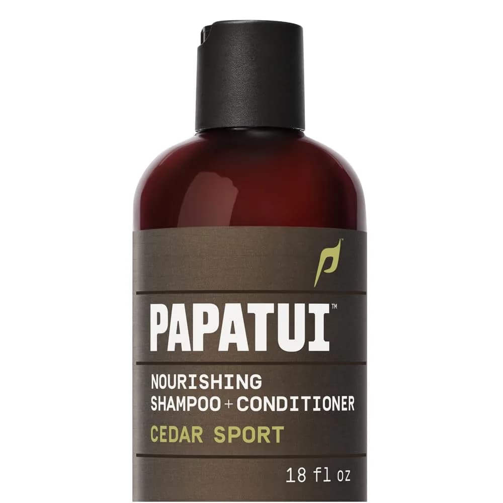 PAPATUI by Dwayne Johnson 2-in-1 Cedar Sport Shampoo & Conditioner 18 fl oz | Sulfate-Free, Nourishing - main product image