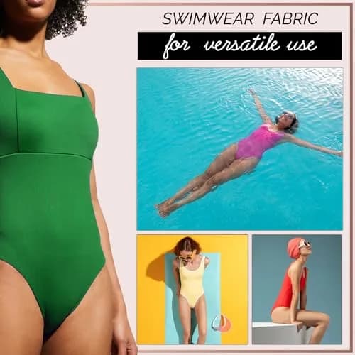 Barcelonetta Nylon Spandex Fabric | 80% Nylon, 20% Spandex | 4-Way Stretch for Activewear & Swimwear (1 Yard) thumbnail 5