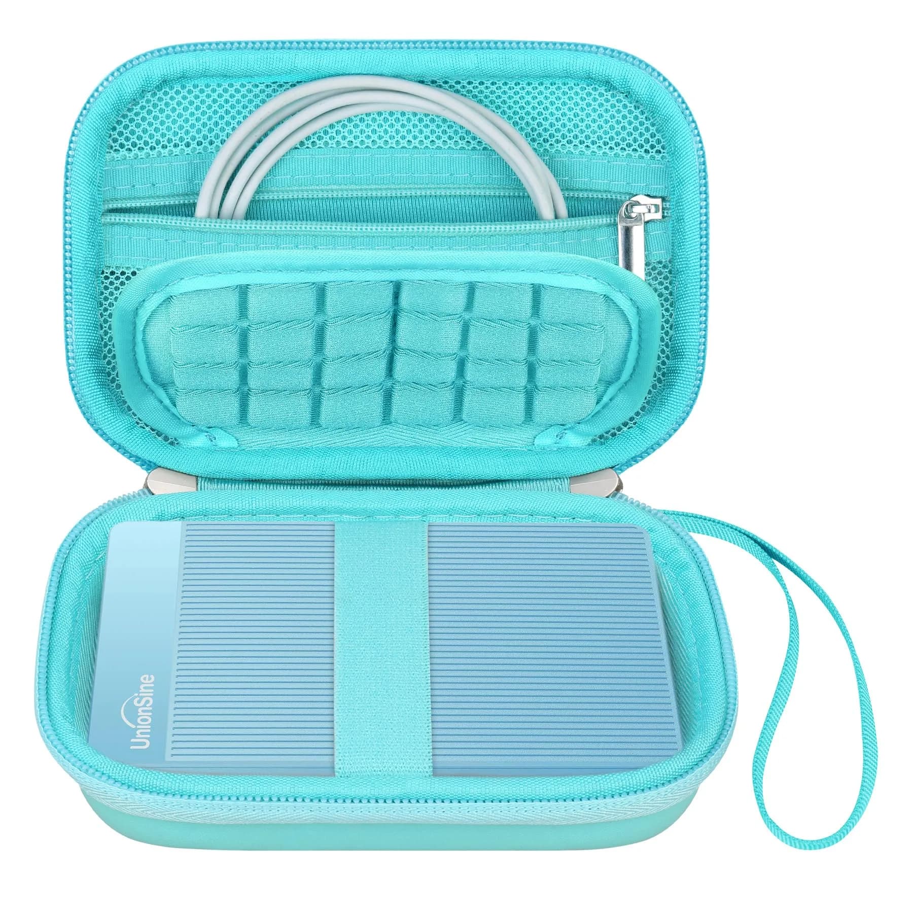 Canboc Hard Case for UnionSine Ultra Slim Portable External Hard Drive HDD | Durable PU & EVA Shell, Shockproof, Compact & Lightweight — Green