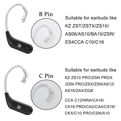 EZ EAR KZ ZST Bluetooth IEM 5.4 Module Wireless Adapter 2pin 0.78MM | High-Speed Audio & Long Battery thumbnail 6
