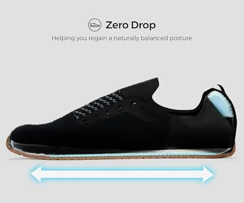 AIRHAS Men's Barefoot Running Shoes Zero Drop Minimalist Sneakers with Anatomical Toe Box, 24.5cm (9.5 US) | Natural Foot Movement thumbnail 2