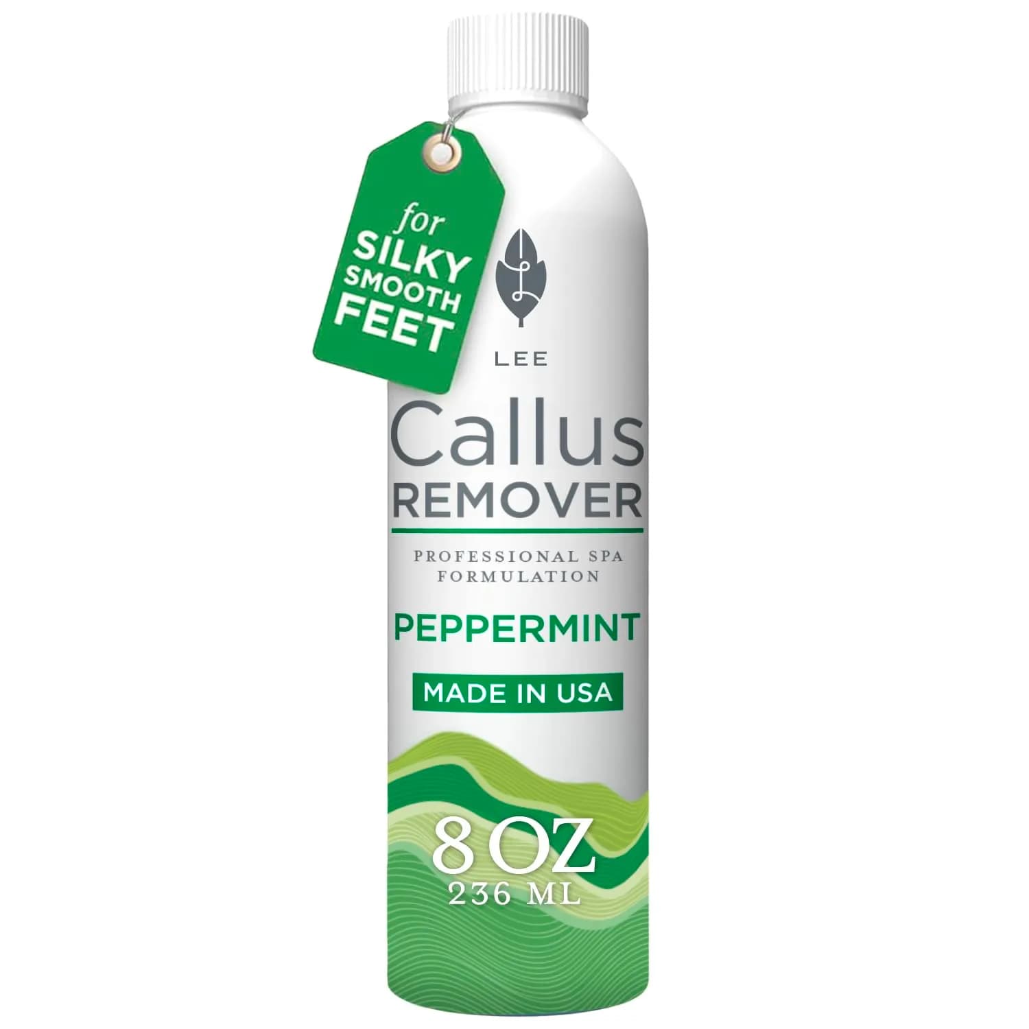 Lee Beauty Professional Peppermint Gel Callus Remover 237ml (8 Fl Oz) | Fast-Acting Formula for Cracked Heels & Dead Skin — Peppermint / 6 Ounce