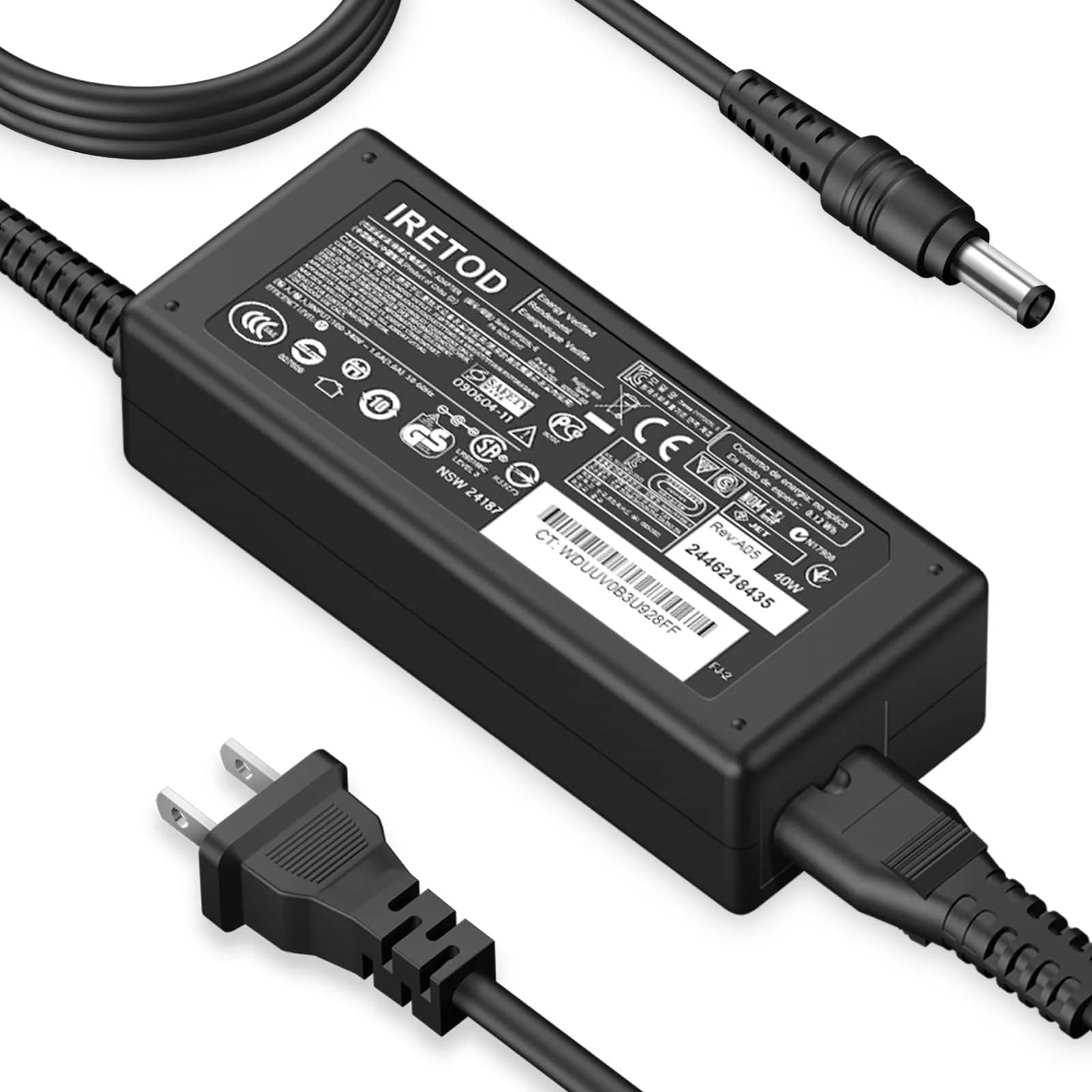 Iretod 19V 38W AC Power Adapter Charger for Harman Kardon Onyx Studio 8 7 6 5 4 3 2 1 Speakers | 2.74m (9ft) Cable - main product image