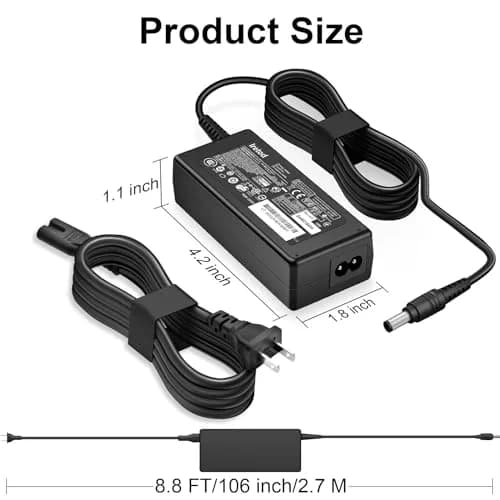 Iretod 19V 38W AC Power Adapter Charger for Harman Kardon Onyx Studio 8 7 6 5 4 3 2 1 Speakers | 2.74m (9ft) Cable thumbnail 4