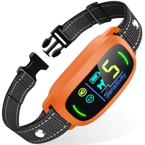 FAFAFROG Dog Bark Collar Rechargeable Smart Collar Orange | Adjustable Sensitivity & Waterproof thumbnail 1
