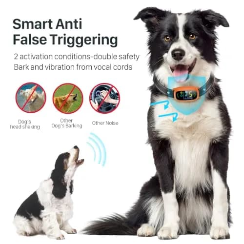 FAFAFROG Dog Bark Collar Rechargeable Smart Collar Orange | Adjustable Sensitivity & Waterproof thumbnail 4
