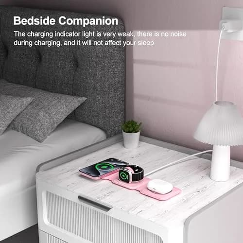 UCOMX 3 in 1 Wireless Charging Station for Apple Devices | Foldable Travel Nano Charger thumbnail 6