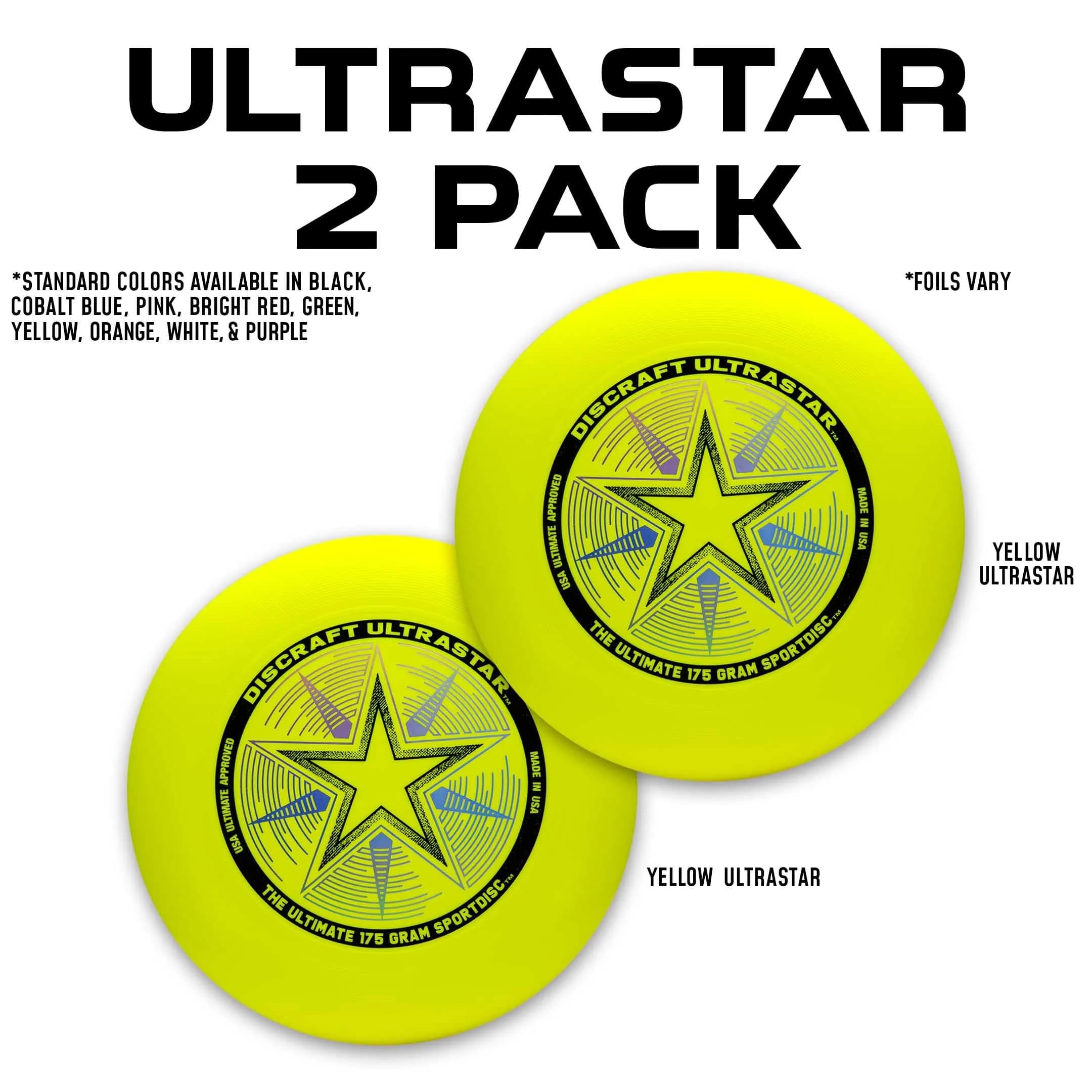Discraft White UltraStar 2-Pack, 175g | Professional Quality Ultimate Discs - view 2