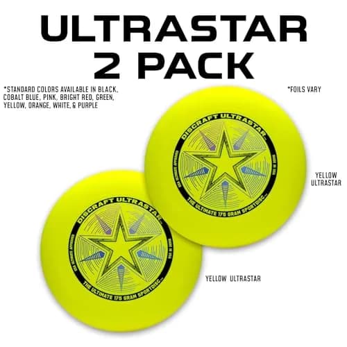Discraft White UltraStar 2-Pack, 175g | Professional Quality Ultimate Discs thumbnail 2