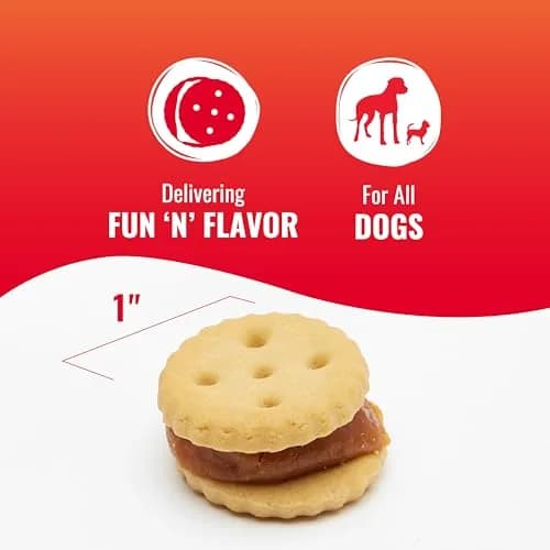 Good ‘N’ Tasty Triple Flavor Stacks Peanut Butter Dog Treats | 3.5 oz | No Artificial Flavors thumbnail 3