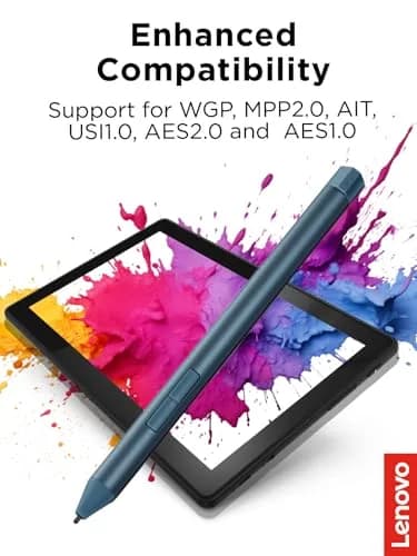 Lenovo Digital Pen 3 for Laptops, Tidal Teal, 4096 Pressure Levels | Advanced Tilt Recognition thumbnail 2