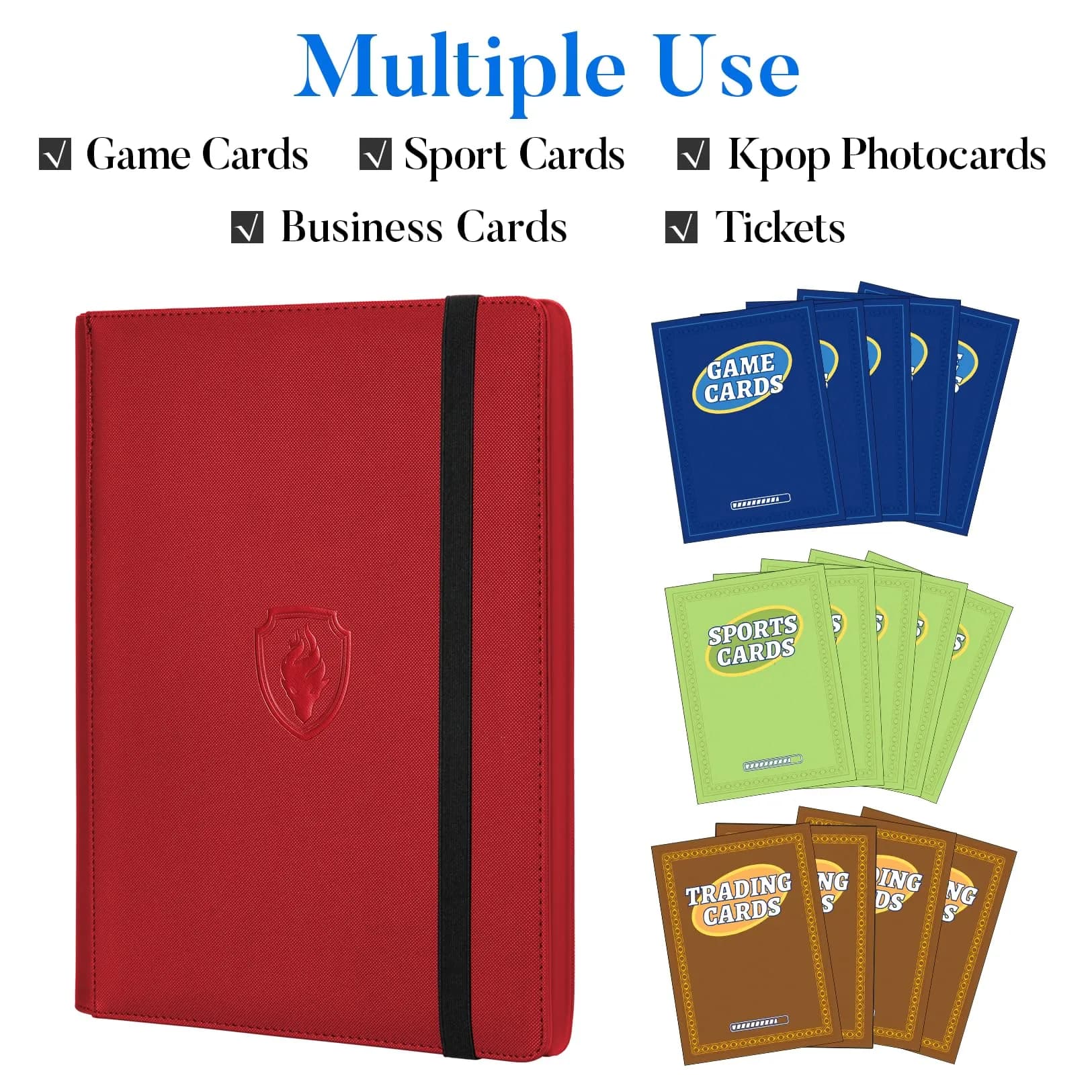 Fabmaker Red 540 Pocket Card Binder | Archival Safe & Water-Resistant thumbnail 3