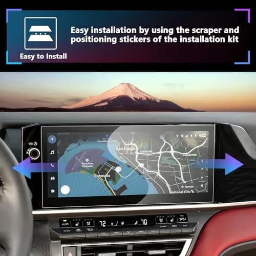 SXCY Screen Protector for 2025 2026 Toyota Camry 12.3 Inch | Nano Hardness & Easy Install thumbnail 3