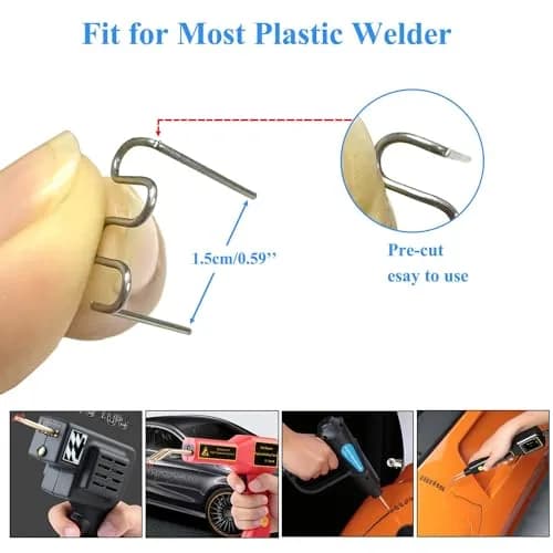 Sawvolker 3000PCS Hot Staple Plastic Welder Staples Kit | 0.6mm & 0.8mm Stainless Steel for Auto & Furniture Repair thumbnail 6