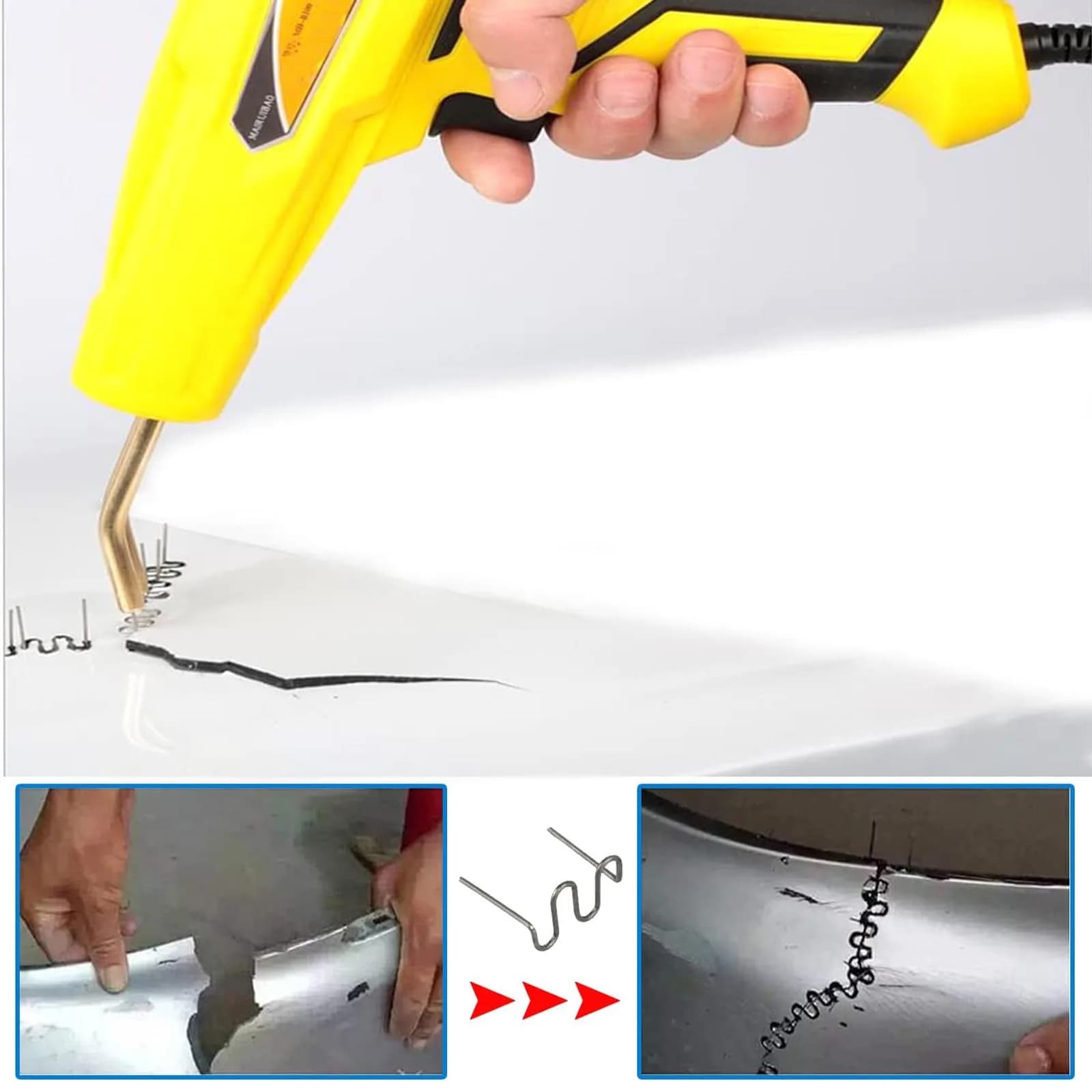 Sawvolker 3000PCS Hot Staple Plastic Welder Staples Kit | 0.6mm & 0.8mm Stainless Steel for Auto & Furniture Repair - view 4
