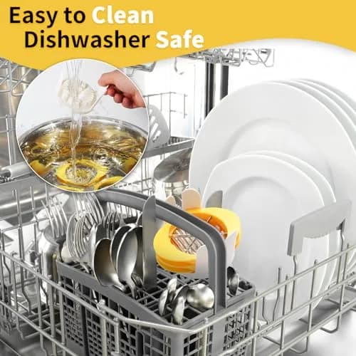 Jawbush 3-in-1 Egg Slicer Yellow | Sharp Stainless Steel Blades, Heavy Duty Multi-purpose Food Cutter for Slicing, Wedging & Quartering thumbnail 6