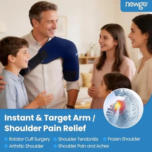 NEWGO Shoulder Ice Pack XL | Full Shoulder Coverage for Post-Surgery & Pain Relief thumbnail 4