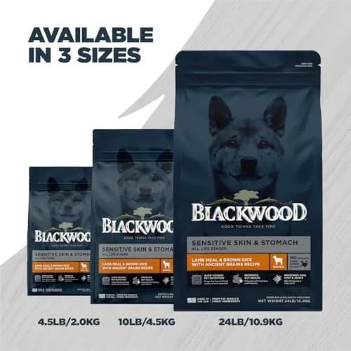 Blackwood Sensitive Premium Dry Dog Food, Lamb Meal & Brown Rice, 24 lb | Supports Skin & Digestion thumbnail 9