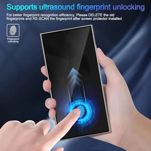 Lokyoo 2 Pack Privacy Screen Protector for Samsung Galaxy S24 Ultra | Anti-Peep, 9H Hardness, Easy Install thumbnail 4