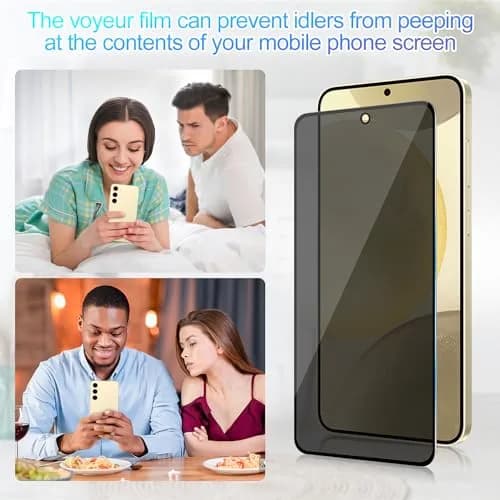 Lokyoo Privacy Screen Protector for Samsung Galaxy S24+ /S24 Plus 6.7" | Anti-Spy, Fingerprint Support thumbnail 2