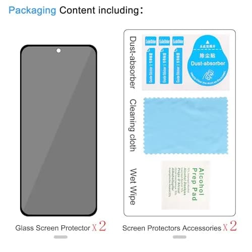 Lokyoo Privacy Screen Protector for Samsung Galaxy S24 | Anti-Peep, 9H Hardness, Easy Install thumbnail 7