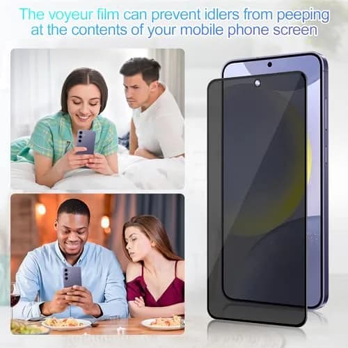 Lokyoo Privacy Screen Protector for Samsung Galaxy S24 | Anti-Peep, 9H Hardness, Easy Install thumbnail 2