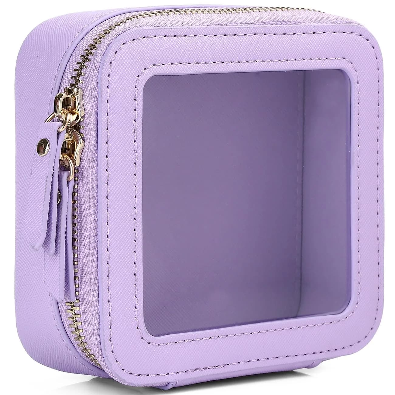 Pinkmik A/Purple MINI Clear Makeup Bag - TSA Approved Travel Cosmetic Case - main product image